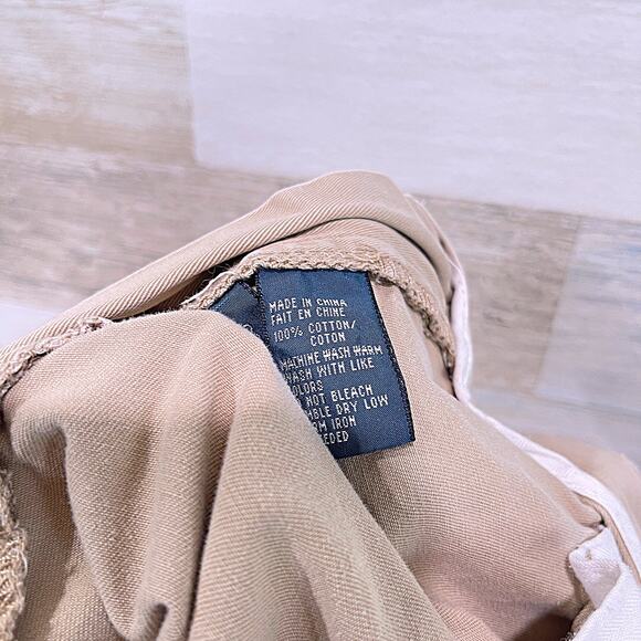 POLO Ralph Lauren Prospect Chino Shorts Khaki Flat Front Preppy Cotton Mens 32 - Picture 6 of 6